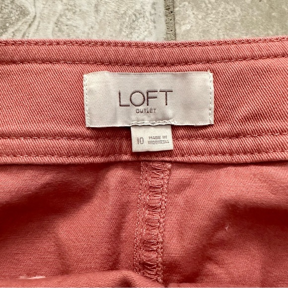 LOFT Button-Front Mini Skirt - Picture 2 of 2